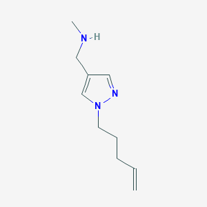 molecular formula C10H17N3 B1531959 methyl({[1-(pent-4-en-1-yl)-1H-pyrazol-4-yl]methyl})amine CAS No. 1339709-31-7