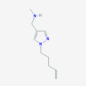 methyl({[1-(pent-4-en-1-yl)-1H-pyrazol-4-yl]methyl})amine