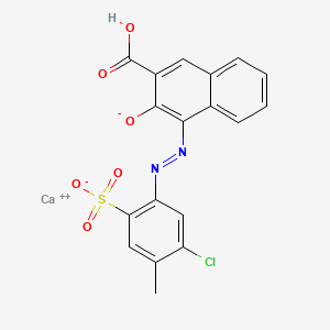 molecular formula C18H13CaClN2O6S B1531963 Calcium 4-((5-chloro-4-methyl-2-sulphonatophenyl)azo)-3-hydroxy-2-naphthoate CAS No. 7023-61-2