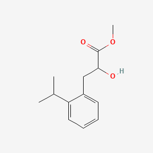 molecular formula C13H18O3 B15319650 Methyl 2-Hydroxy-3-(2-isopropylphenyl)propanoate 