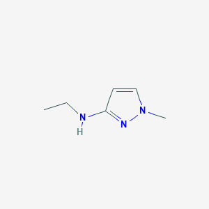 molecular formula C6H11N3 B15319674 N-ethyl-1-methyl-1H-pyrazol-3-amine 