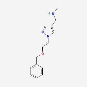 ({1-[2-(benzyloxy)ethyl]-1H-pyrazol-4-yl}methyl)(methyl)amine