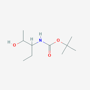 molecular formula C10H21NO3 B15319760 tert-butyl N-(2-hydroxypentan-3-yl)carbamate 