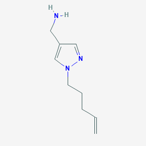 [1-(pent-4-en-1-yl)-1H-pyrazol-4-yl]methanamine