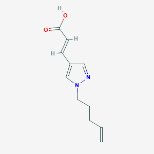 (2E)-3-[1-(pent-4-en-1-yl)-1H-pyrazol-4-yl]prop-2-enoic acid