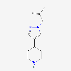 4-[1-(2-methylprop-2-en-1-yl)-1H-pyrazol-4-yl]piperidine