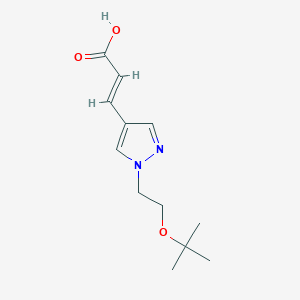 (2E)-3-{1-[2-(tert-butoxy)ethyl]-1H-pyrazol-4-yl}prop-2-enoic acid