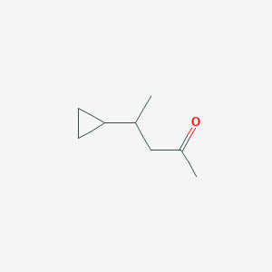 molecular formula C8H14O B15319878 4-Cyclopropylpentan-2-one 