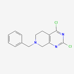 molecular formula C14H13Cl2N3 B1531988 7-Benzyl-2,4-dichloro-5,6,7,8-tetrahydropyrido[3,4-d]pyrimidine CAS No. 1059735-34-0