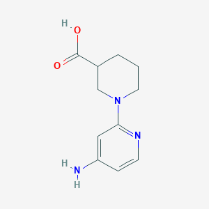 1-(4-Aminopyridin-2-yl)piperidine-3-carboxylic acid