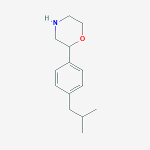 molecular formula C14H21NO B15319938 2-(4-Isobutylphenyl)morpholine 