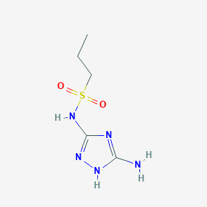 molecular formula C5H11N5O2S B1531994 N-(5-amino-4H-1,2,4-triazol-3-yl)propane-1-sulfonamide CAS No. 1781241-36-8
