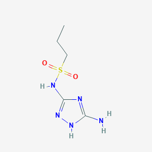 N-(5-amino-4H-1,2,4-triazol-3-yl)propane-1-sulfonamide