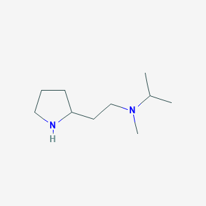 molecular formula C10H22N2 B15319981 n-Methyl-N-(2-(pyrrolidin-2-yl)ethyl)propan-2-amine 