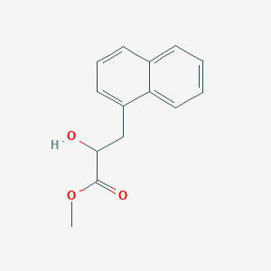 molecular formula C14H14O3 B15320002 Methyl 2-hydroxy-3-(naphthalen-1-yl)propanoate 