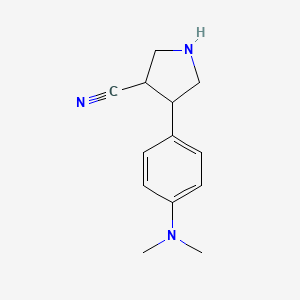 4-(4-(Dimethylamino)phenyl)pyrrolidine-3-carbonitrile