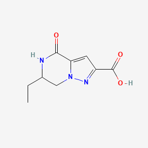 6-Ethyl-4-oxo-4,5,6,7-tetrahydropyrazolo[1,5-a]pyrazine-2-carboxylic acid