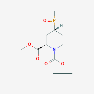 molecular formula C14H26NO5P B15320069 rac-1-tert-butyl2-methyl(2R,4S)-4-(dimethylphosphoryl)piperidine-1,2-dicarboxylate,cis 
