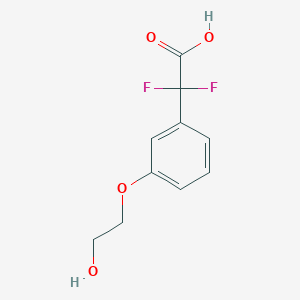 2,2-Difluoro-2-(3-(2-hydroxyethoxy)phenyl)acetic acid