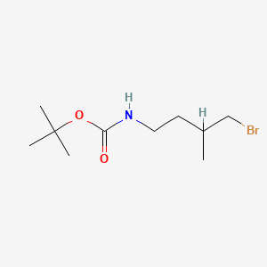 molecular formula C10H20BrNO2 B15320116 tert-butylN-(4-bromo-3-methylbutyl)carbamate CAS No. 2354688-01-8