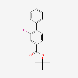 molecular formula C17H17FO2 B15320152 Tert-butyl2-fluoro-[1,1'-biphenyl]-4-carboxylate 