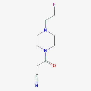 3-(4-(2-Fluoroethyl)piperazin-1-yl)-3-oxopropanenitrile