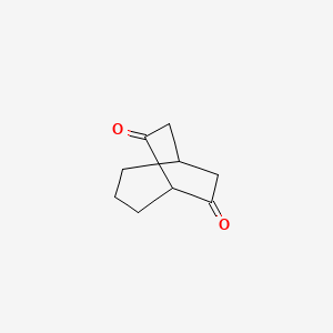 molecular formula C9H12O2 B15320192 Bicyclo[3.2.2]nonane-6,9-dione 