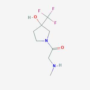 1-(3-Hydroxy-3-(trifluoromethyl)pyrrolidin-1-yl)-2-(methylamino)ethan-1-one