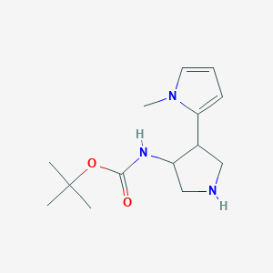 tert-butyl (4-(1-methyl-1H-pyrrol-2-yl)pyrrolidin-3-yl)carbamate