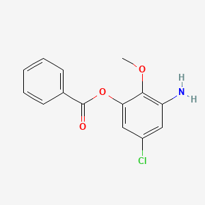 3-Amino-5-chloro-2-methoxyphenyl benzoate
