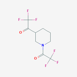 2,2,2-Trifluoro-1-[1-(2,2,2-trifluoroacetyl)-3-piperidyl]ethanone