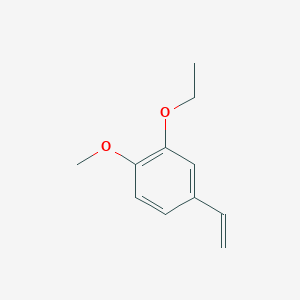 molecular formula C11H14O2 B15320408 2-Ethoxy-1-methoxy-4-vinylbenzene 