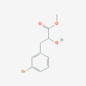 molecular formula C10H11BrO3 B15320472 Methyl 3-(3-bromophenyl)-2-hydroxypropanoate 