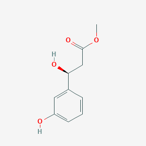 molecular formula C10H12O4 B15320477 methyl (3S)-3-hydroxy-3-(3-hydroxyphenyl)propanoate 