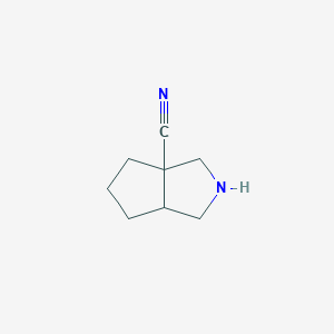 hexahydrocyclopenta[c]pyrrole-3a(1H)-carbonitrile
