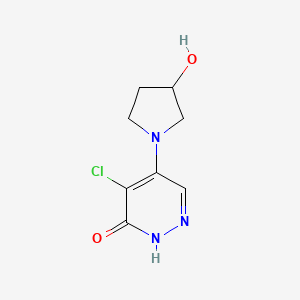 4-chloro-5-(3-hydroxypyrrolidin-1-yl)pyridazin-3(2H)-one