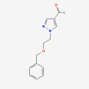 1-[2-(benzyloxy)ethyl]-1H-pyrazole-4-carbaldehyde