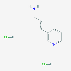molecular formula C8H12Cl2N2 B1532062 3-(Pyridin-3-yl)prop-2-en-1-amine dihydrochloride CAS No. 1807937-87-6