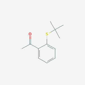 1-[2-(Tert-butylsulfanyl)phenyl]ethan-1-one