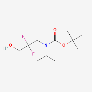 molecular formula C11H21F2NO3 B15320658 tert-Butyl (2,2-difluoro-3-hydroxypropyl)(isopropyl)carbamate 