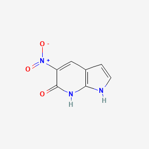 molecular formula C7H5N3O3 B1532075 6-Hydroxy-5-nitro-7-azaindole CAS No. 1260385-40-7