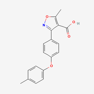 3-(4-(p-Tolyloxy)phenyl)-5-methylisoxazole-4-carboxylic acid