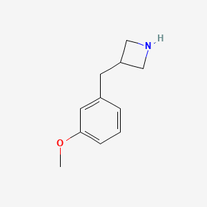 molecular formula C11H15NO B15320836 3-(3-Methoxybenzyl)azetidine 
