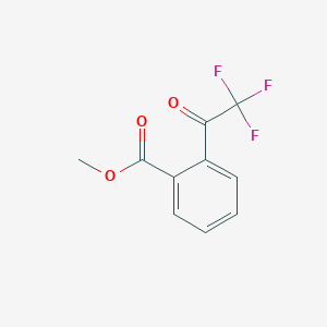 molecular formula C10H7F3O3 B15320849 Methyl 2-(2,2,2-trifluoroacetyl)benzoate 