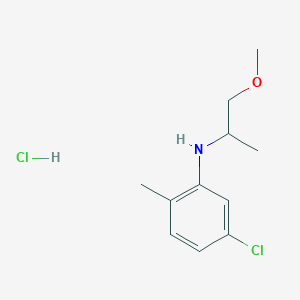 5-chloro-N-(1-methoxypropan-2-yl)-2-methylaniline hydrochloride