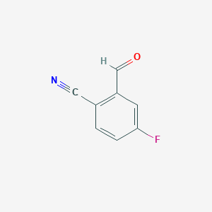 molecular formula C8H4FNO B1532091 4-Fluoro-2-formylbenzonitrile CAS No. 894779-76-1