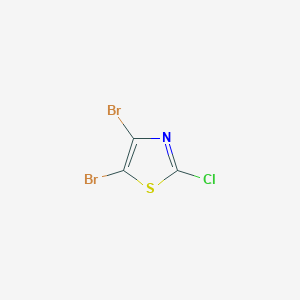 molecular formula C3Br2ClNS B15320920 4,5-Dibromo-2-chloro-1,3-thiazole CAS No. 1005346-25-7