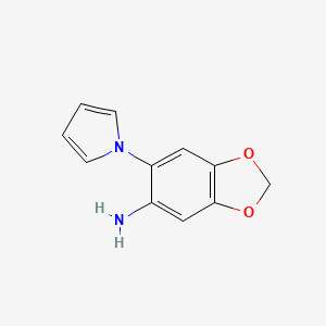 6-(1H-pyrrol-1-yl)-1,3-benzodioxol-5-amine