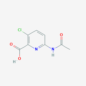 molecular formula C8H7ClN2O3 B1532100 6-Acetamido-3-chloropicolinic acid CAS No. 1187386-38-4