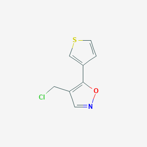 4-(Chloromethyl)-5-(thiophen-3-yl)isoxazole